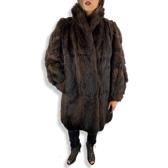 ❌SOLD❌1950’s BENIOFF’S balloon sleeves marten fur coat - Picture 7 of 8